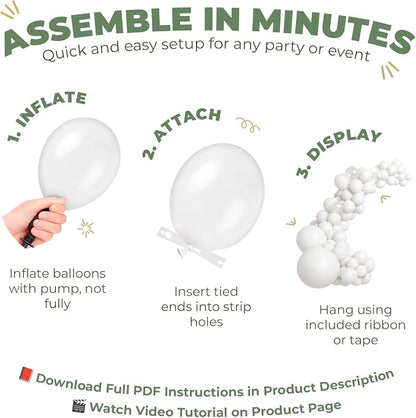 Vellax 146-Pc Balloon Garland Arch Kit, Sage Green - Image 3