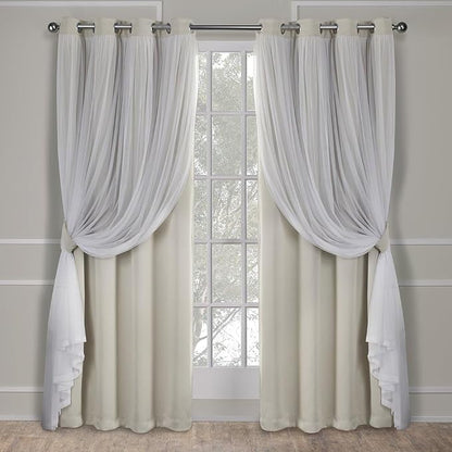 TOWN & COUNTRY LUXE Talia Double Layer Indoor Curtains, Sheer and Room by TOWN+%26+COUNTRY+LUXE