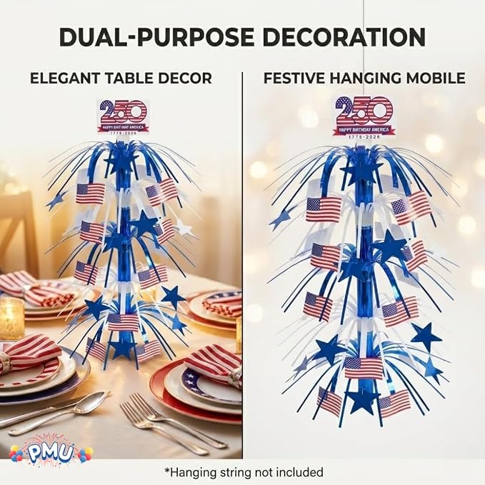 PMU 6 Pcs 21 Inch Patriotic Centerpieces - Image 7