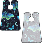 Men's Shaving Accessory Butterfly Moon Stars Moth Leaves, Waterproof Beard Apron with Hair Catcher & Suction Cups