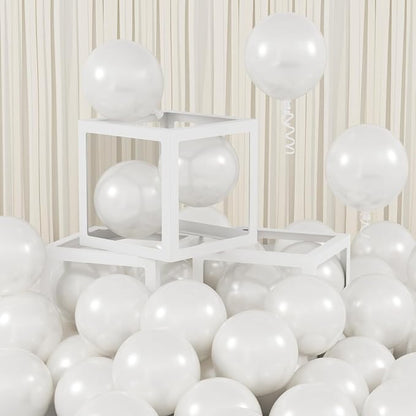 100pcs 5inch Small Pearl White Balloons | 5” Mini Pearl Party Latex Balloons Kit by Colorfullifefromnowon