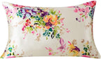 SLPBABY Silk Pillowcase for Hair and Skin with Hidden Zipper Print (Standard, Pattern5)