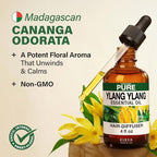 KUKKA Ylang-Ylang Essential Oils - 4 Fl Oz - for Hair, Skin, Diffuser, Aromatherapy & DIY Soap Making Scent