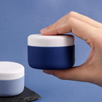 Travel Containers for Toiletries, Silicone Cream Jars BPA-Free, Leak-proof 2oz Travel Size Containers, Portable Size Silicone Jars with Lid for Cosmetic Face Hand Body Cream (4 Pack)