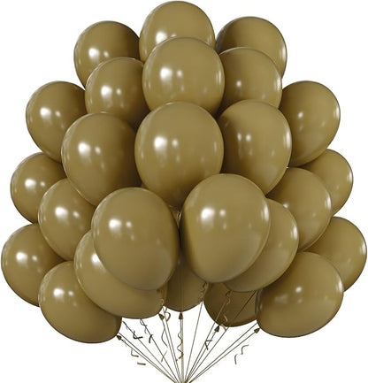 12 Inch Retro Khaki Balloons, Baby Shower, Graduate Party Decorations by KALOR