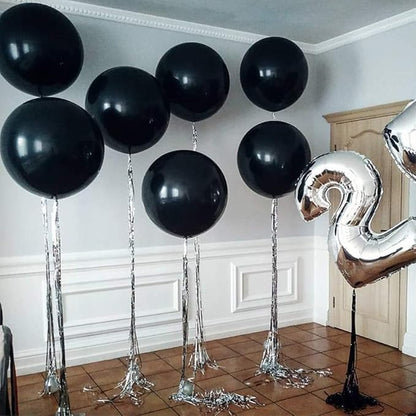GuassLee 24pcs Black Balloons Clearance 18 Inch Big Black Latex Balloons Large - Image 9