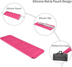 2 Pack Silicone Heat Resistant Travel Pouch for Straighteners, Crimpers, Curling Wands, Flat Irons and Hot Hair Styling Tools