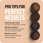 Boldify Hair Fibers Color Sample Kit - Fill In Thinning and Fine Hair for an Instantly Fuller, Thicker Look - 14 Shades for Women & Men - Light + Medium Browns