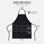 PERFEHAIR Waterproof Hair Dyeing Apron with Pockets for Men & Women - Salon Hairdresser and Barber Protective Apron with PU Coating - Ideal for Haircuts, Styling, Coloring
