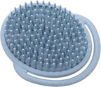 Silicone Massage Brush for Boy Girl and Ergonomic Handheld Shower Brush for Gentle Scalp Shampoo and Body Cleaning for Boys