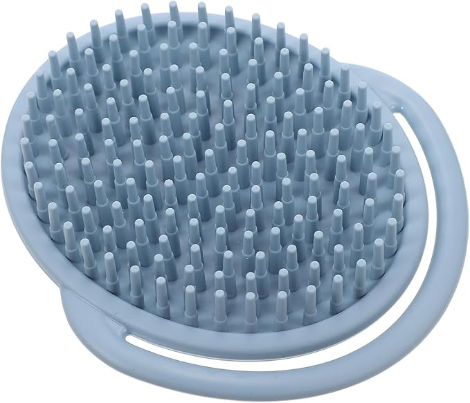 Silicone Massage Brush for Boy Girl and Ergonomic Handheld Shower Brush for Gentle Scalp Shampoo and Body Cleaning for Boys