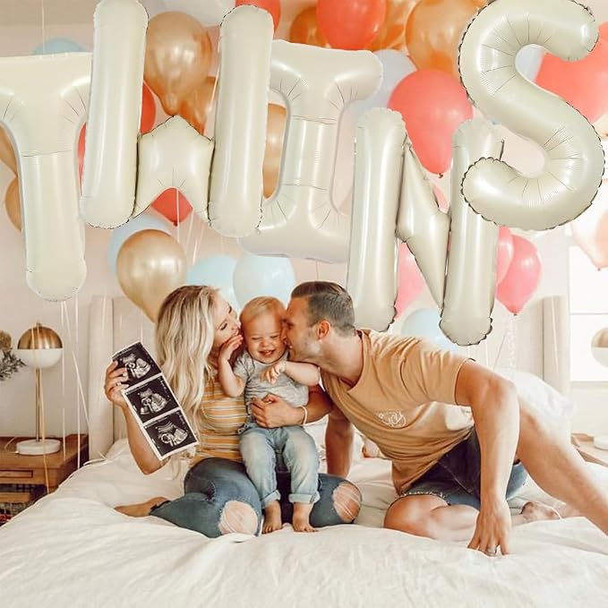 TONIFUL 40 Inch Large Cream White Letter I Balloons Giant Alphabet Letter - Image 4