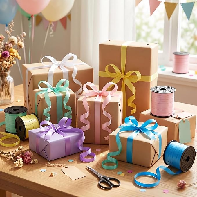 Decorative Curly Ribbon for Gift Wrapping, Party Balloon Decoration - Image 8