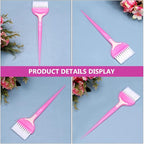 Beaupretty 4PCS Hair Dye Brush Hair Color Brush Hair Tint Highlight Salon Barber Hair Coloring Applicator Kit Pink