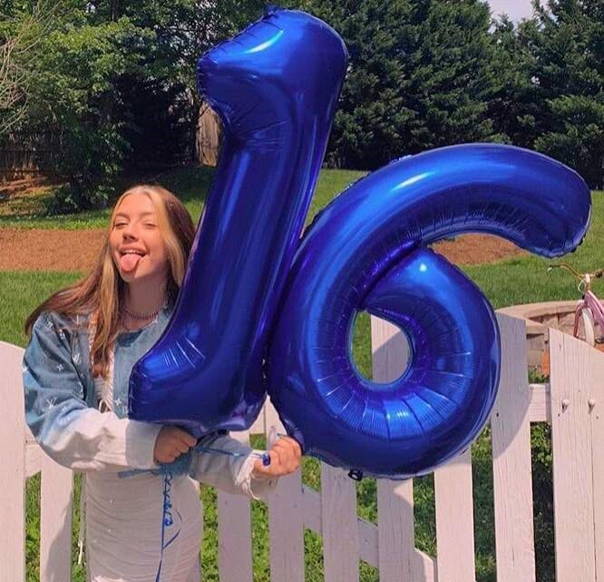Night Blue Number 6 Balloon 40 inch, 6th Birthday Party Balloons Decorations | - Image 4