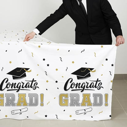 Graduation Decorations, Gongrats Grad Tablecover - Image 3