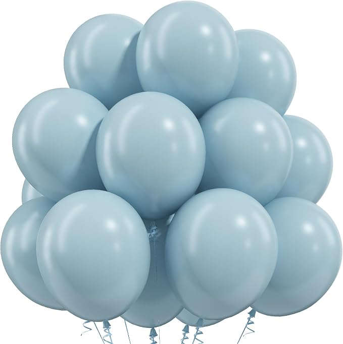 Dusty Blue Balloons by Togvu