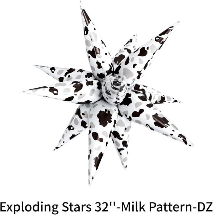 Cow Balloons Cow Print Balloon Black White Western Cowboy Cowgirl Balloons - Image 6