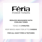 L’Oreal Paris Feria Toner, Long Lasting Anti-Brass Hair Toner for Brunettes, Vegan and Ammonia-Free Hair Care Formula, Iced Brunette, 1 Kit