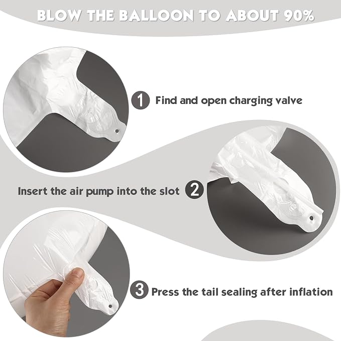 40 Inch White Number 6 Balloon Birthday Party Decorations - Image 6