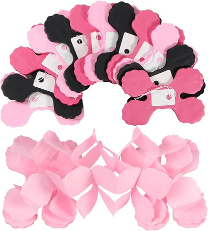 Hot Pink Black Party-Decorations Streamers Garland - 157Ft Four-Leaf Clover - Image 4