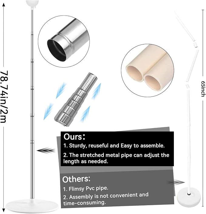 2 Sets Balloon Column Stand Kit - Image 3