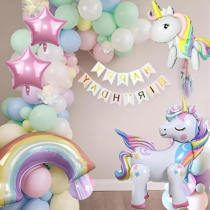5 Pcs Self Standing Unicorn Balloons - Image 7