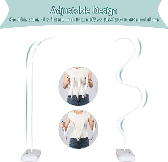 Balloon Arch Kit for Floor, 8.2 FT Adjustable Balloon Arch Stand - Image 3