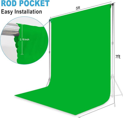 Green Screen Key Backdrop, 5X7 FT, Photography Background, Machine Washable - Image 6