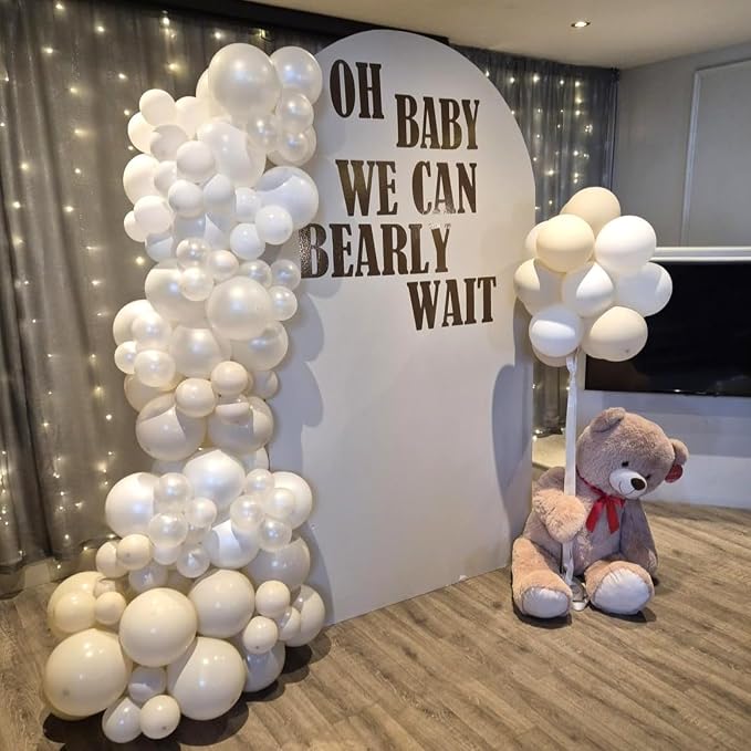 Pearl White Balloons - Image 4