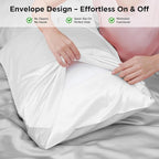 Utukky 100% Mulberry Silk Pillowcase 22 Momme - Ultra Premium 6A Grade Silk Pillow Case - Envelope Enclosure - Breathable Cooling Pillow Cover