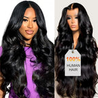 30 Inch HD Lace Front Wig Human Hair [2-year life], 100% Real Human Hair, 13x6 Body Wave Lace Front Wigs for Black Women Glueless Lace Frontal Wig Pre Plucked Bleached Knots 200% Density