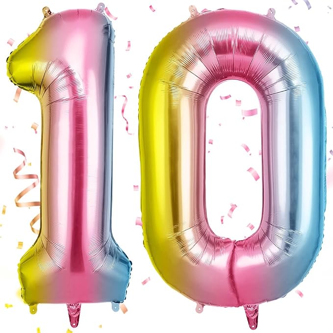 OFFCUP 40 Inch Gradient Number 10 Balloon by OFFCUP