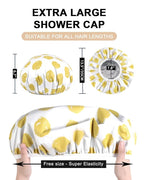 YIZIJIZI 2 Pieces Heat Cap for Deep Conditioning, Conditioning Cap Made of Aluminum Foil for Home and Salon Use, Hair Dyeing（Yellow, small）
