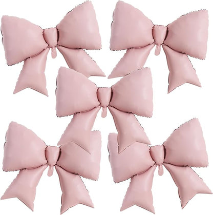 5Pcs 38 Inch Giant Pink Bow Balloon by Vuzvuv