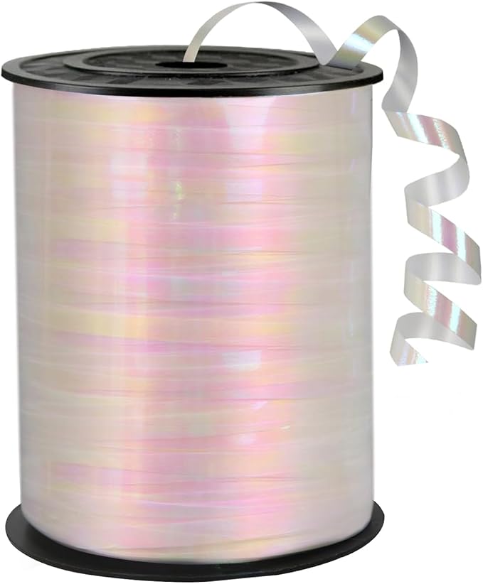 500 Yards Iridescent White Ribbon, 1/5 Inch Christmas Curling RibbonsPerfect by weizedm
