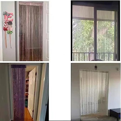 ave split Decorative Door String Curtain Wall Panel Fringe Window Panel Drapes - Image 7