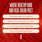 Overtone Daily Color Depositing Conditioner for Dyed & Natural Hair, 8oz Temporary Coloring with Shea Butter & Coconut Oil, Refresh Color & Prevent Fading, Vegan, Cruelty-Free, Orange for Brown