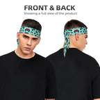 Men Women Novelty Sports Sweatbands Head Decor for Running Athletic Shower, Elastic Multifunction Monster Truck Cartoon Head Ribbon Headdress