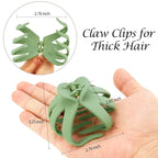 Extra Large Claw Clips for Thick Hair - 5Pcs Jumbo Octopus Hair Clips, 3.15" Big Hair Claws for Women and Girls, Assorted Colors