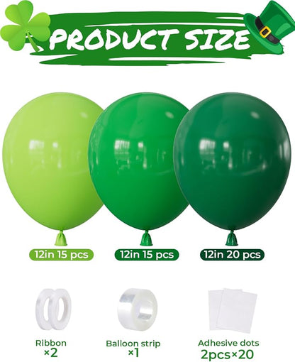 Green Balloons, Latex Balloons for Christmas, Baby Shower, Jungle Safari - Image 2