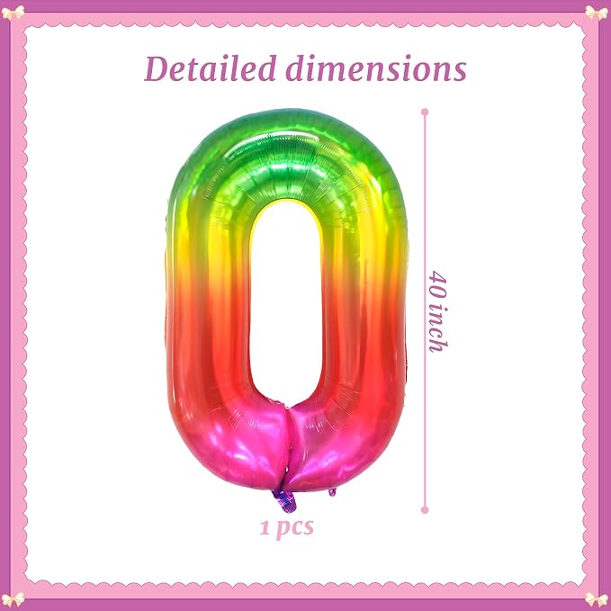 40 Inch Jelly Number 0 Balloon Suitable - Image 2