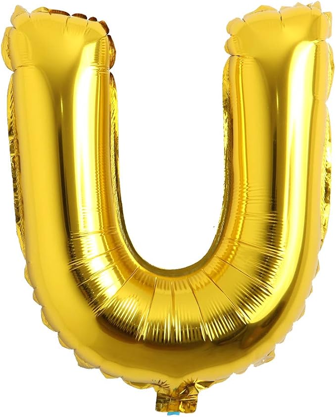 16" Alphabet Letter and Number Balloons Set Package, Aluminum Hanging Foil Film by RUIANSI