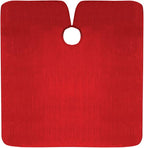 Cricket Forte Haircutting Cape Professional Salon Barbershop Hairdresser Hairstylist Cape for Clients, Adjustable Snap Neck Closure, Red