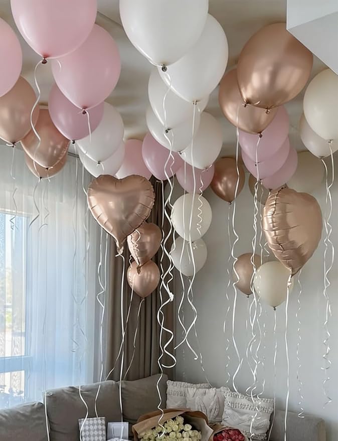 Nude Dusty Pink Balloon Set, Romantic Boho Decor - Image 7