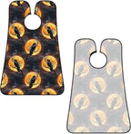 No-Slip Shaving Bib, Beard Grooming Apron with Strong Suction Cups, Moon Black Crow Raven Bird