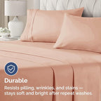 King Pillow Cases Set of 2 - Ultra Soft Hotel Quality Pillowcase Covers - Comfy, Cozy & Wrinkle Free - Shrinkage, Stain and Fade Resistant - Machine Washable Pillow Protectors - 2 Piece Set - Mauve