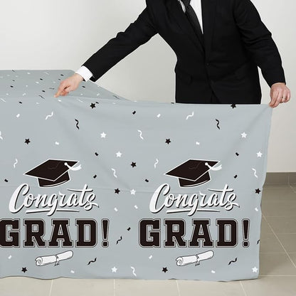 Graduation Party Decorations, Gongrats Grad Tablecover - Image 3
