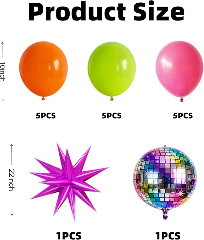 Disco Ball Table Centerpiece Balloons Stand Kit- 2 Sets Balloon Centerpieces - Image 2
