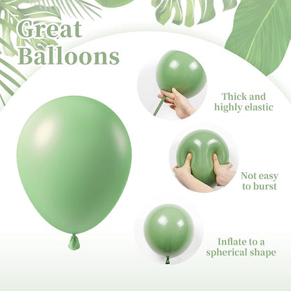 12inch Safari Balloons with Green Pink Nude Metallic Gold Confetti Balloons | - Image 3